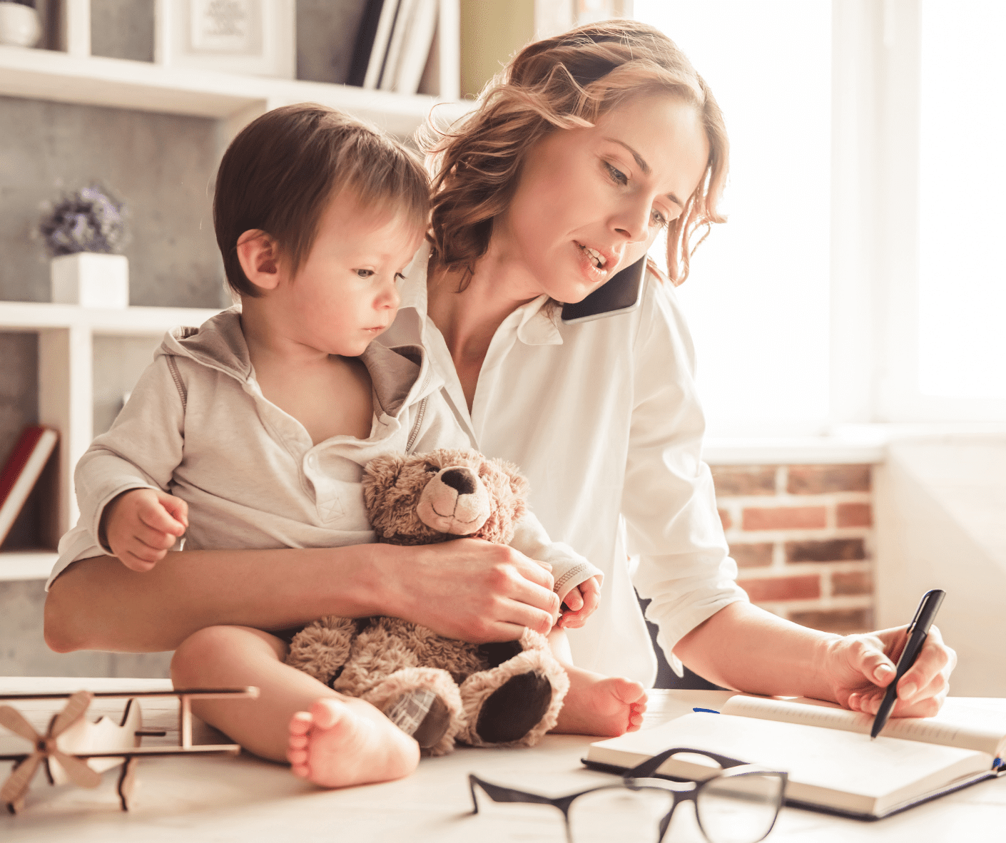 Trabalhar a partir de casa - Cuidar dos filhos